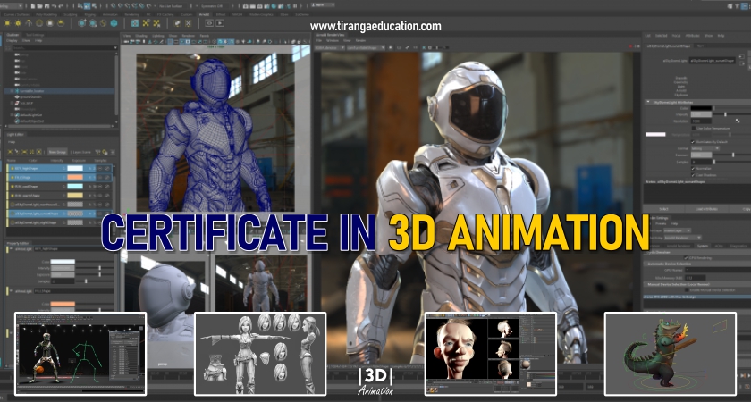 Certificate in 3d Animation T Animation Institute